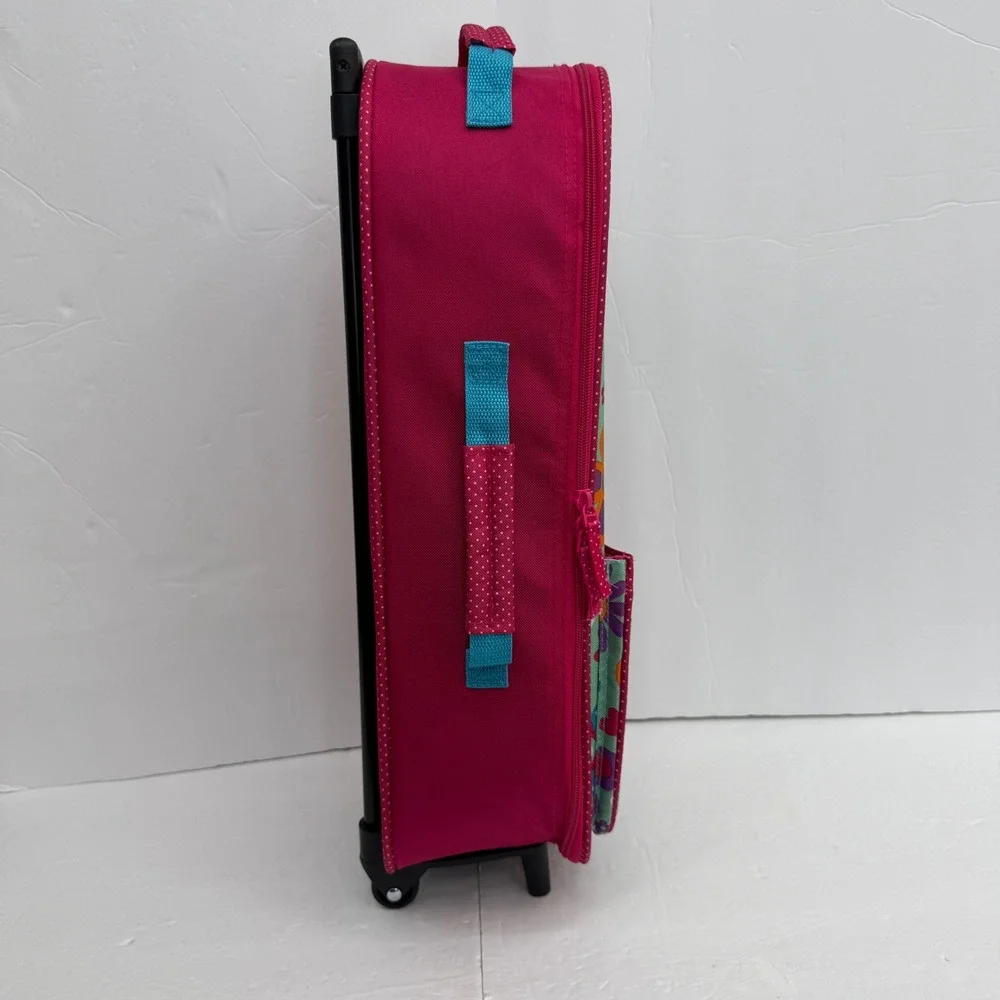 My Life As Doll Carrier Carrying Case Pink Floral Rolling Suitcase Travel Bag